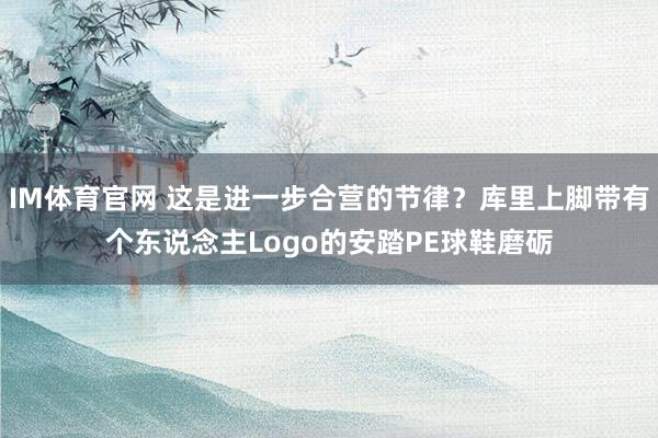 IM体育官网 这是进一步合营的节律？库里上脚带有个东说念主Logo的安踏PE球鞋磨砺