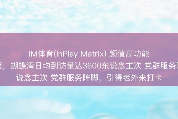 IM体育(InPlay Matrix) 颜值高功能全，千般资源主动汇聚，蝴蝶湾日均到访量达3600东说念主次 党群服务阵脚，引得老外来打卡