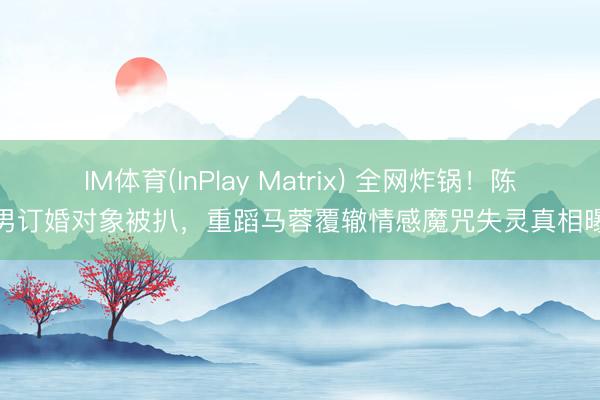 IM体育(InPlay Matrix) 全网炸锅！陈亚男订婚对象被扒，重蹈马蓉覆辙情感魔咒失灵真相曝光